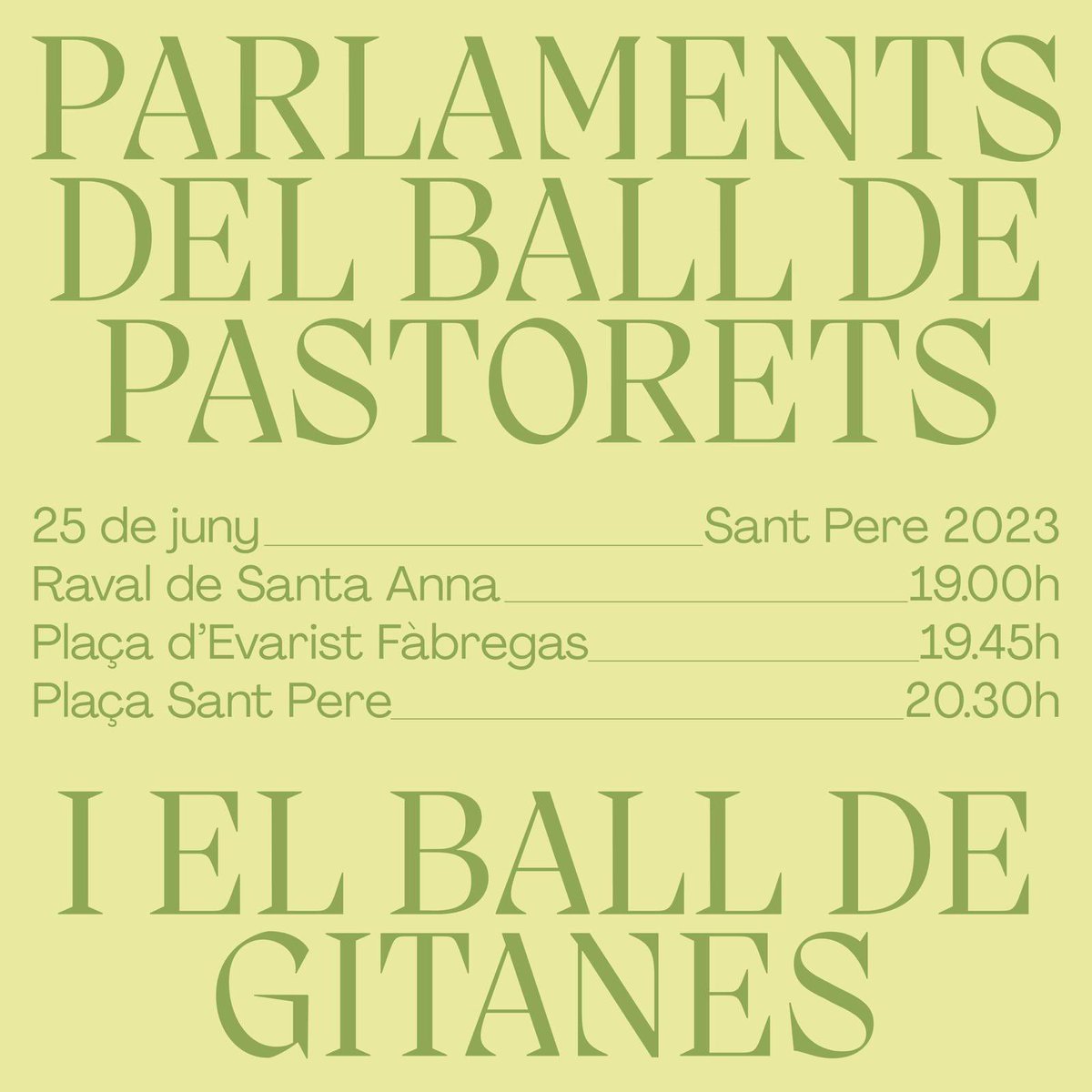 pastoretsdereus's tweet photo. 💥El Ball de Pastorets representarà els seus PARLAMENTS la tarda del pròxim diumenge 25 de juny. Junt amb el @reusballgitanes , com sempre, amb sàtira i crítica del panorama!
Ja són dies de festa, veurem tots del porró!
#BalldePastorets #SantPere2023 #Versots #Parlaments https://t.co/kzFVUUrn9g