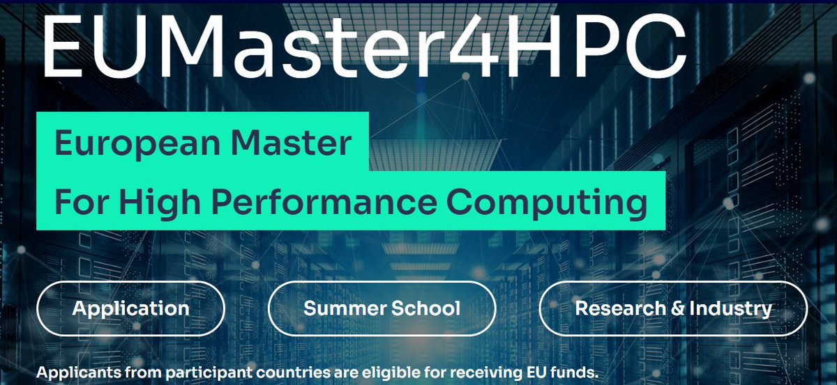 📣 Great news!🚀 Will you be our next #HPCambassador? 

The deadline for subscription to the <a href="/EUMaster4HPC/">EUMaster4HPC</a> program has been extended! 

📆 Apply now until July 15 and be a part of this two-years program on #HPC.

▶️Learn more about the program &amp; apply: eumaster4hpc.uni.lu/application/