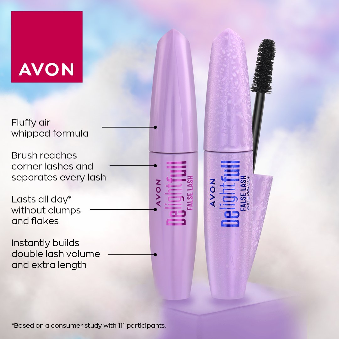 Give Avon's Delightfull Mascara a go. With a fluffy, air-whipped formula, your lashes never looked so full! Also available in waterproof 💦 Just £7
shopwithmyrep.co.uk/Avon/millar-sh…
#Mascara #AvonMascara #DelightfullMascara #FalseLashes #Falsies #BigLashes