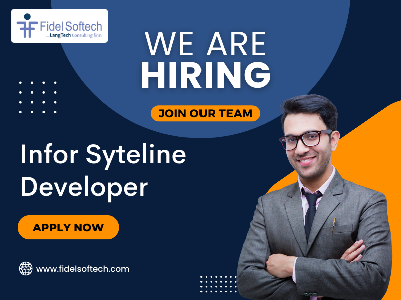 FidelTech's tweet photo. Fidel is hiring for #InforSytelineDeveloper.📢

Experience- 3+ years
Location- #Pune
Skills- CSI (#SyteLine) developer in implementation &amp; rollout projects in development, upgrade, implementation, customization and support.

Apply here:
https://t.co/609XcefPTH

#InforSytelineJobs https://t.co/1cmicWOygK