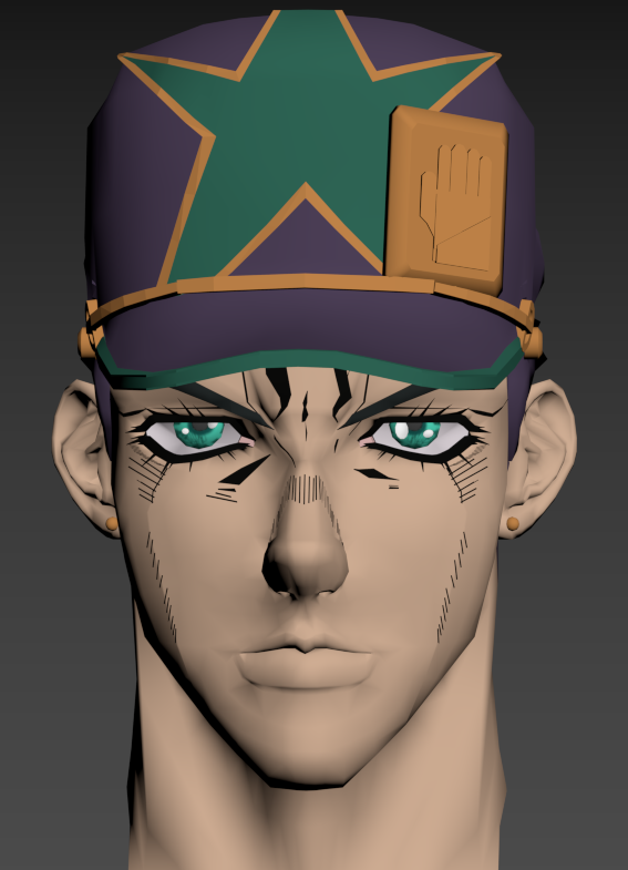「承太郎wip2 客観視用」|遊戯ハツラツ@3DCGの人のイラスト