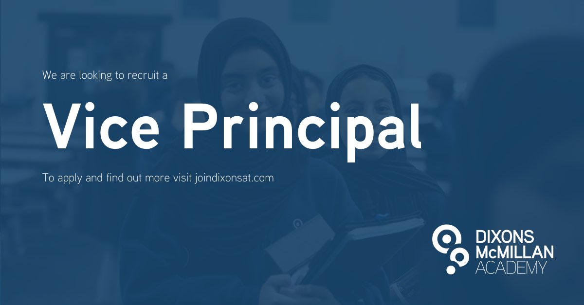 Are you looking to be part of a team where everyone is welcome, and everyone succeeds? We are looking to appoint a Vice Principal to join our Senior Leadership Team. Find out more at t.ly/UeDwa