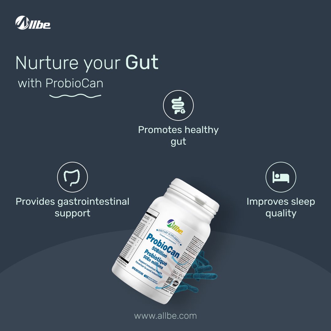 allbeca_'s tweet photo. Nurture your gut with Allbe ProbioCan!
Enhance digestion, boost immunity, and promote overall well-being with our powerful probiotic supplement.
Incorporate it into your daily routine for a healthier you. 🦠💊
.
.
.
#allbecanada #guthealthmatter #guthealthtips #bodyimageawareness https://t.co/QybLWuvRjy