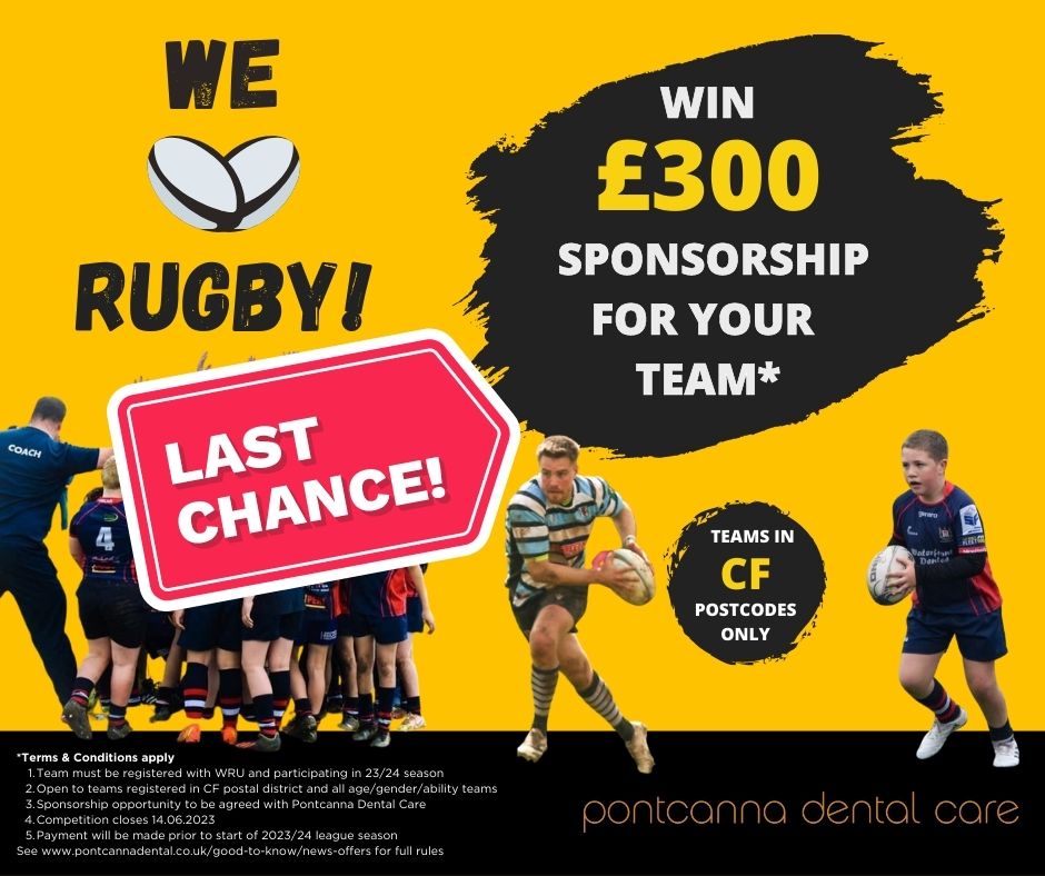 ⏳LAST CHANCE!!⏳

🏉WIN £300 FOR YOUR CLUB!🏉
Today is the last day to enter our competition! Ends midnight tonight!

To enter:
1. FOLLOW US
2. LIKE AND SHARE THIS POST
3. TAG A FRIEND & COMMENT WITH YOUR TEAM NAME / AGE GROUP

#competition #communityrugby #wrucommunityrugby