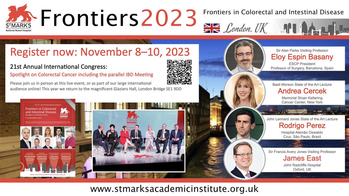 Our flagship annual event is now open for registration! We are delighted that Frontiers 2023 is already endorsed by @Y_ECCO_IBD and @BritSocGastro To register for online or in person in central London, please click here bit.ly/460J8iR