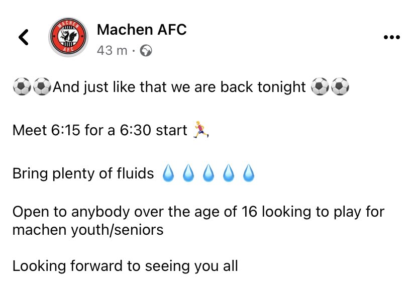 Tonight we’re back in action ⁦<a href="/AfcMachen/">Machen AFC</a>⁩