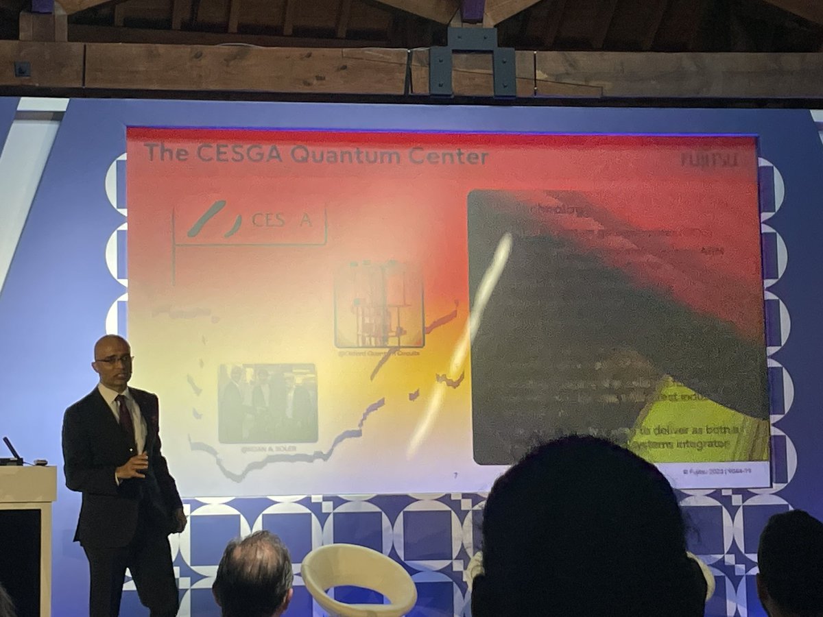OQC_Tech's tweet photo. #QuantumComputing will come, and “One of the big players won’t win, the small players will. You have OQC in the U.K. leading the innovation” says Vivek Mahaja @fujitsu 

#QuantumComputingSummit #AISummit #LondonTechWeek https://t.co/cKRnIgYeoL