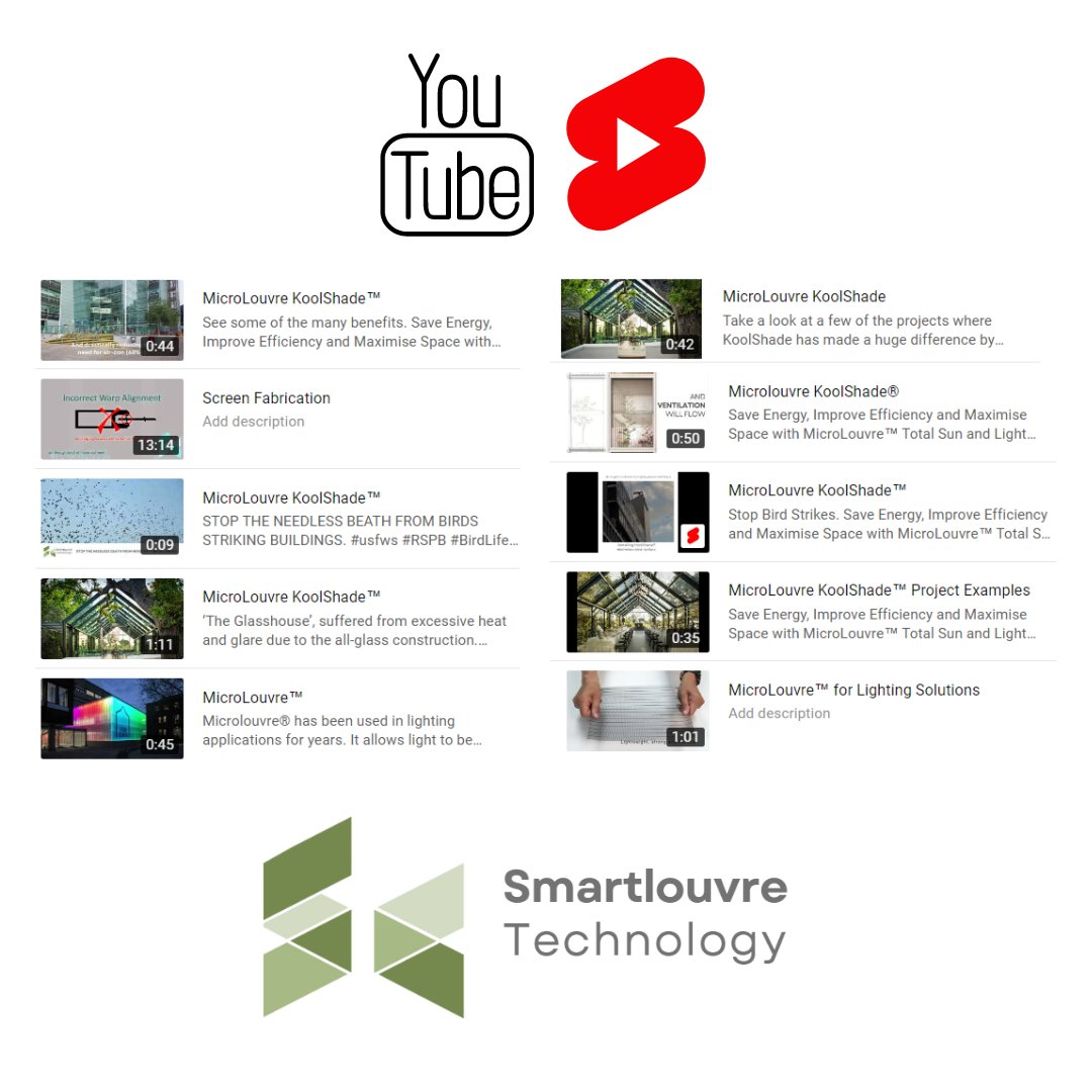 Smartlouvre's tweet photo. Have you seen our YouTube Channel? There are videos of many of the applications we're used for. Solar Shading, Building Cladding, Lighting and more.

Visit
https://t.co/7LuiJftzUm
To take a look https://t.co/YNc9HJtcNa https://t.co/nZLoHlMAV2