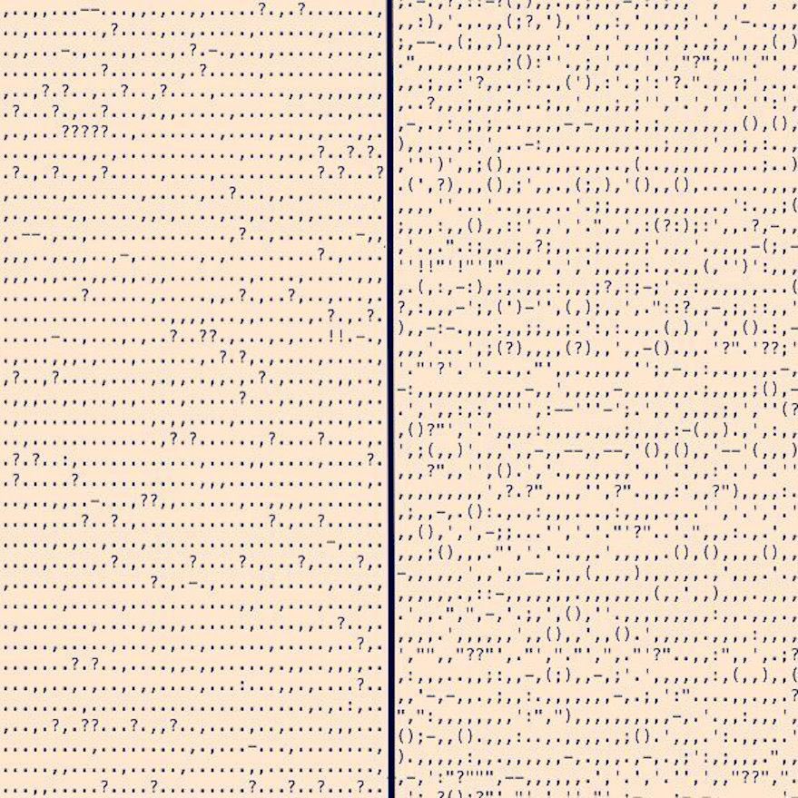 The punctuation in Blood Meridian versus the punctuation in Absalom, Absalom!