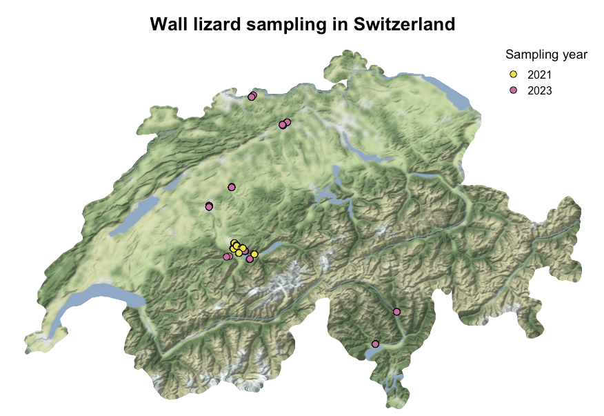 AnnaOrteu's tweet photo. I made a map of our sampling sites in Switzerland and I am quite happy with the result! https://t.co/HO4rYyVyOR