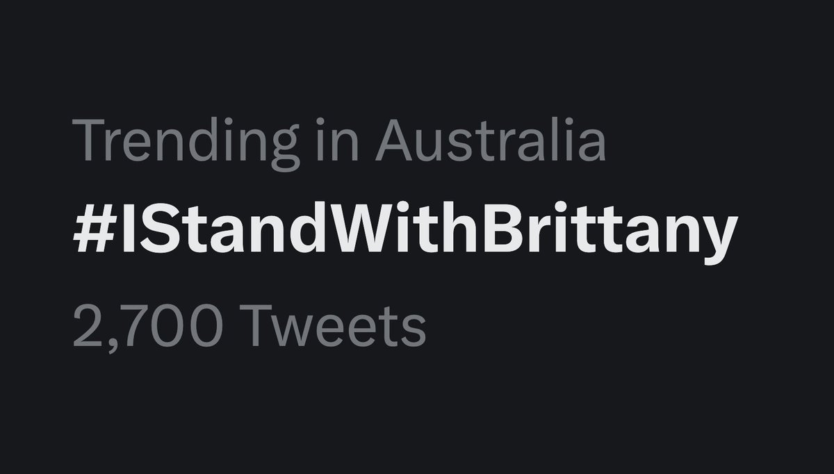 #IStandWithBrittany trends across Australia as Aussies send messages of support and rally behind Brittany Higgins following the extraordinary implosion of a joint media / Liberal Party campaign to dishonestly reframe and weaponise Ms Higgins' allegations.