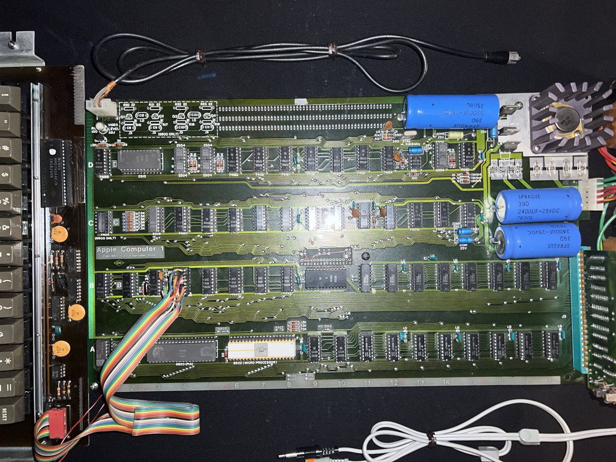 Apple1Registry's tweet photo. Two Apple-1 are added to the Apple-1 Registry. 1st+2nd batch. The owner of both already had an Apple-1 in 79, but it was destroyed in a fire in his house while he was having dinner with Woz. Woz contacted some people to see if anyone wanted to sell an Apple-1. Two sold an Apple-1 https://t.co/KkySytHKAR