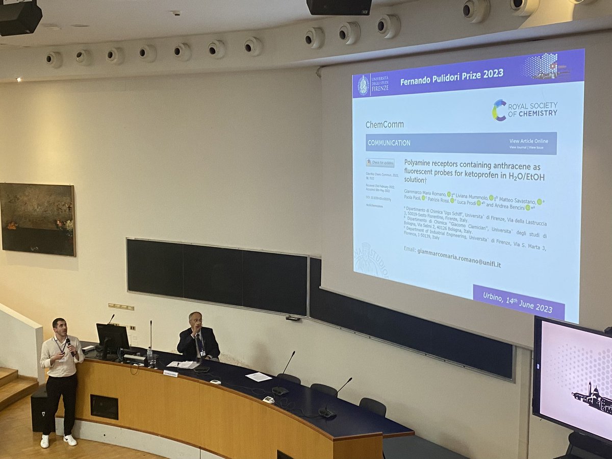 And now the Winners of Pulidori Award 2023: Francesca Binacchi and Giammarco Maria Romano 🎉🥳