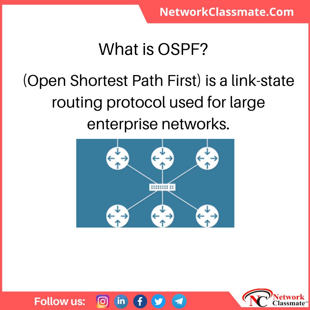NetwokClassmate's tweet photo. What is OSPF?
.
.
.
Hashtags:
#routing #cisco #itsupport #comptia #ciscocertification #itcertification #windows #firewall #infosec #ciscorouter #computernetwork #switching #learncisco #ciscolearning #ccent #ccna #ccnp #ccie #cisconetwork #systemsupport https://t.co/BKsEt2mFLd