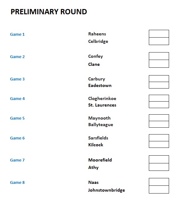 2023 Joe Mallon Motors Senior Football Championship Knock Out