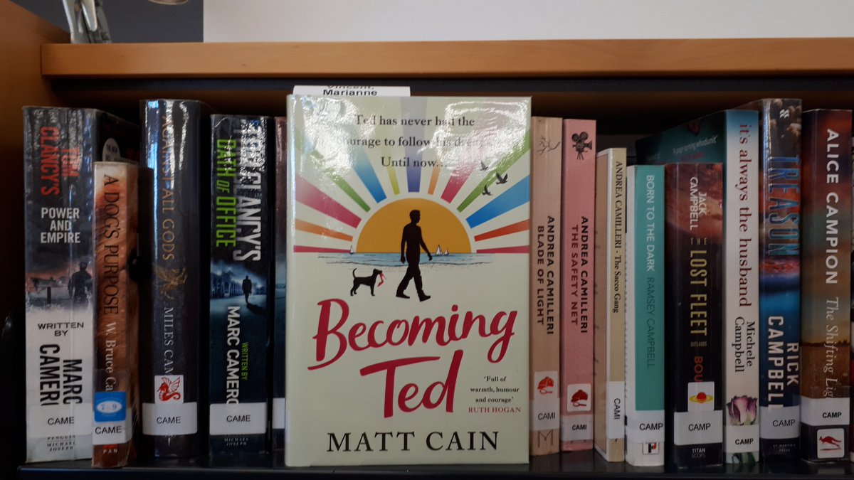 Spotted at Thirroul Library NSW Australia thanks Wollongong City Libraries  for ordering in @mattcainwriter wonderful new novel #becomingted at my request