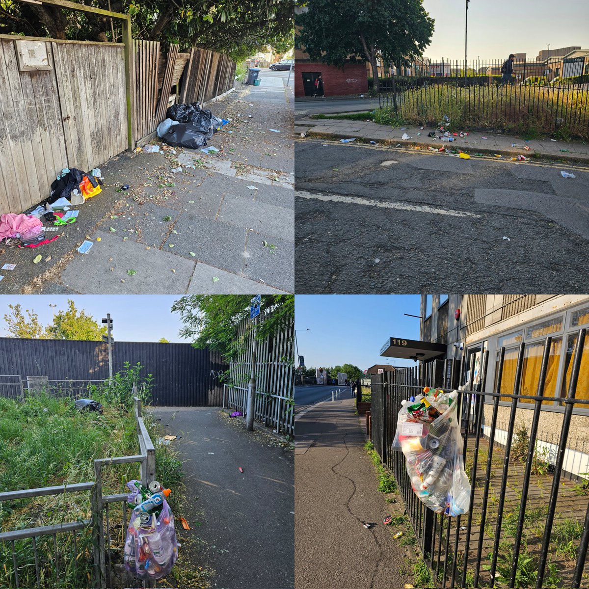 elektron95's tweet photo. @Brent_Council 

On my daily 10 minute journey to Neasden Station, this is what I see... and smell 
EVERY. SINGLE. DAY!

£165 council tax well spent...

@VeoliaUK
Where are the cleaners, where are the street bins?

#dirty #Wembley #Brent #London https://t.co/DyceWQqiSk