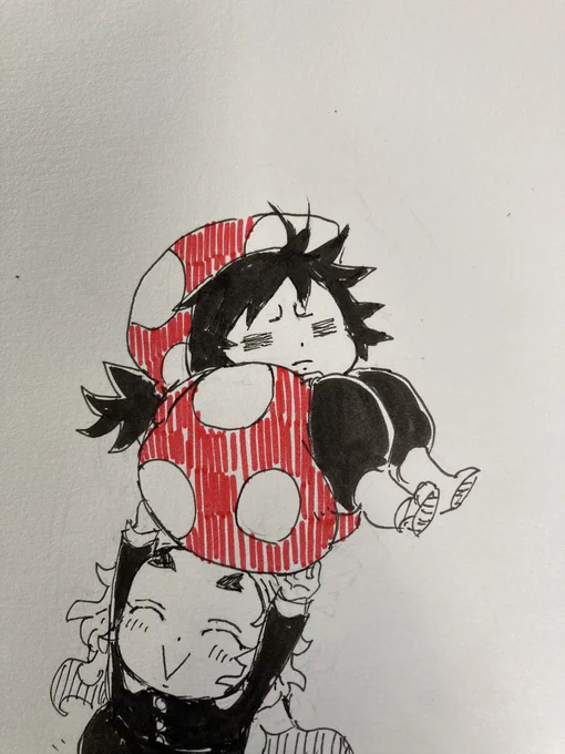 昼休みアナログ。 昨日描いた漫画の続きです に擬態したら即狩られたヘラさん。