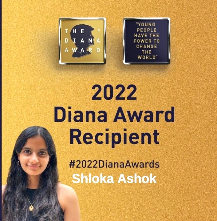 Congratulating Shloka Ashok, our IBDP Student Greenwood High International School who has been awarded The Diana Award 2022!

Today we celebrate her dedication, passion, and unwavering commitment to making a difference in the world!

#changemakers #philanthropy #proudalumni