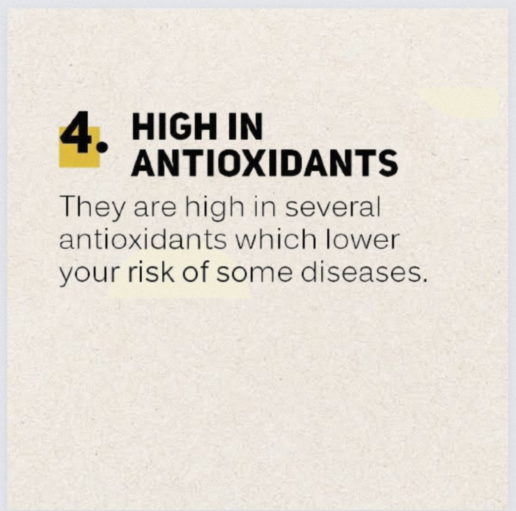 4. High in Antioxidants