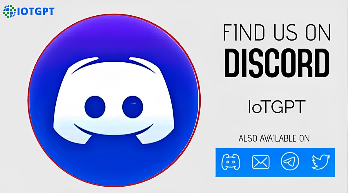 🥂We welcome all #IotGPT fans to come and communicate with each other!

🔍Find us on Discord- discord.gg/A7uHzKE7
& 📢Follow- @IotGPT

📣Connect with IotGPT: linktr.ee/iotgpt

@IotGPT #IOT #crypto #web3 #AIGC #CHATGPT #dataanalytics #IOT #dataexchange