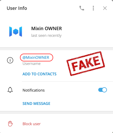 MixinKernel's tweet photo. 🚨Beware of fake Telegram bots and accounts. Some accounts are pretending to be official or verified when they are actually scams. 
Never click suspicious links, provide personal info, or send money to anyone on telegram unless you have verified their identity. 
Stay vigilant and spread the word!