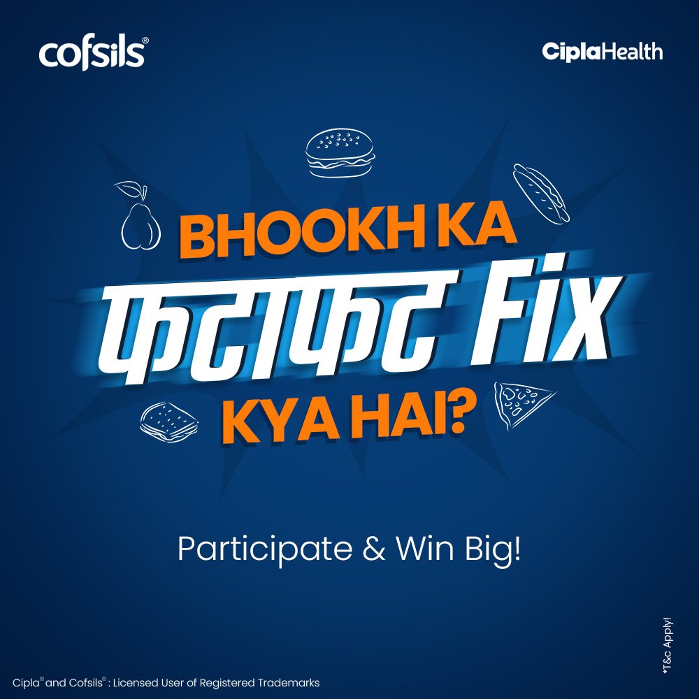 CONTEST ALERT!
Tell us the #FatafatFix for your bhookh & stand a chance to win amazing prizes!

RULES OF THE CONTEST:
1. Follow @cofsils
2. Tag 3 friends 
3. Retweet this and tag @cofsils

#bhookh #contest #contestalert #contestalertindia #india #winbig #amazingprizes #Cofsils