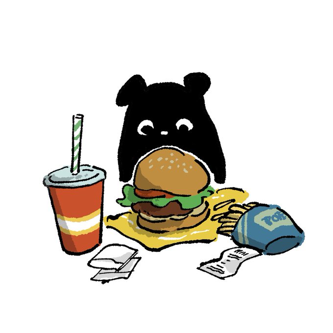 「ハンバーガー ストロー」のTwitter画像/イラスト(新着)｜3ページ目