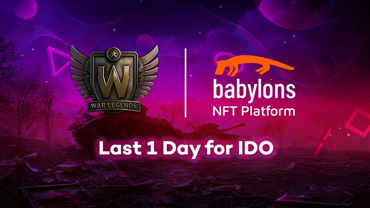 Babylons (@babylonsnft) on Twitter photo Get ready for today! The time has almost come!
⏰ Today at 09:00 AM UTC, <a href="/warlegendsco/">War Legends</a> IDO will launch!
💎 No requirements for $BABI staking
babylons.io/collection/56/… Get ready for today! The time has almost come!
⏰ Today at 09:00 AM UTC, <a href="/warlegendsco/">War Legends</a> IDO will launch!
💎 No requirements for $BABI staking
babylons.io/collection/56/…