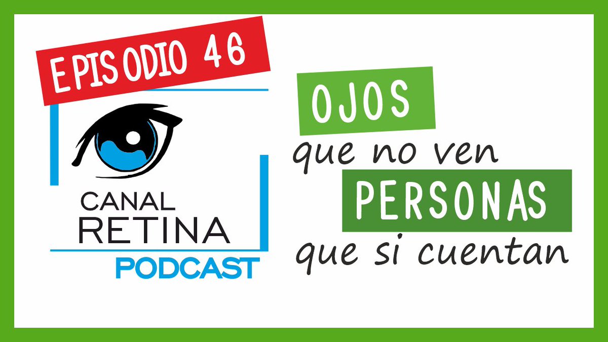 Canal_Retina's tweet photo. Nuevo episodio de #canalretina. Episodio 46, ojos que no ven, personas que si cuentan. #podcast #bajavision #dhr https://t.co/b0hCUpaGPV https://t.co/n6wEHGhdf9