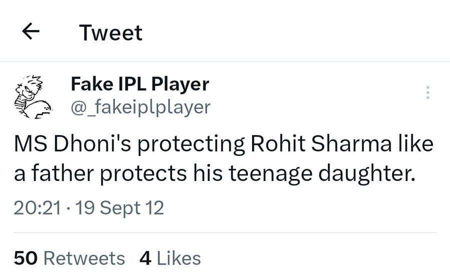 Rohit fans have some shame before trolling MS 🤡🤡