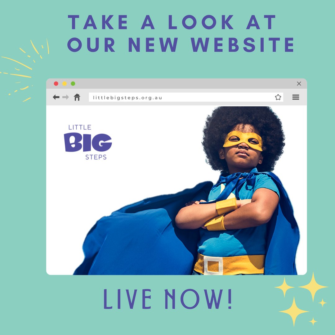 We have a shiny new website! Take a peek 👀

littlebigsteps.org.au