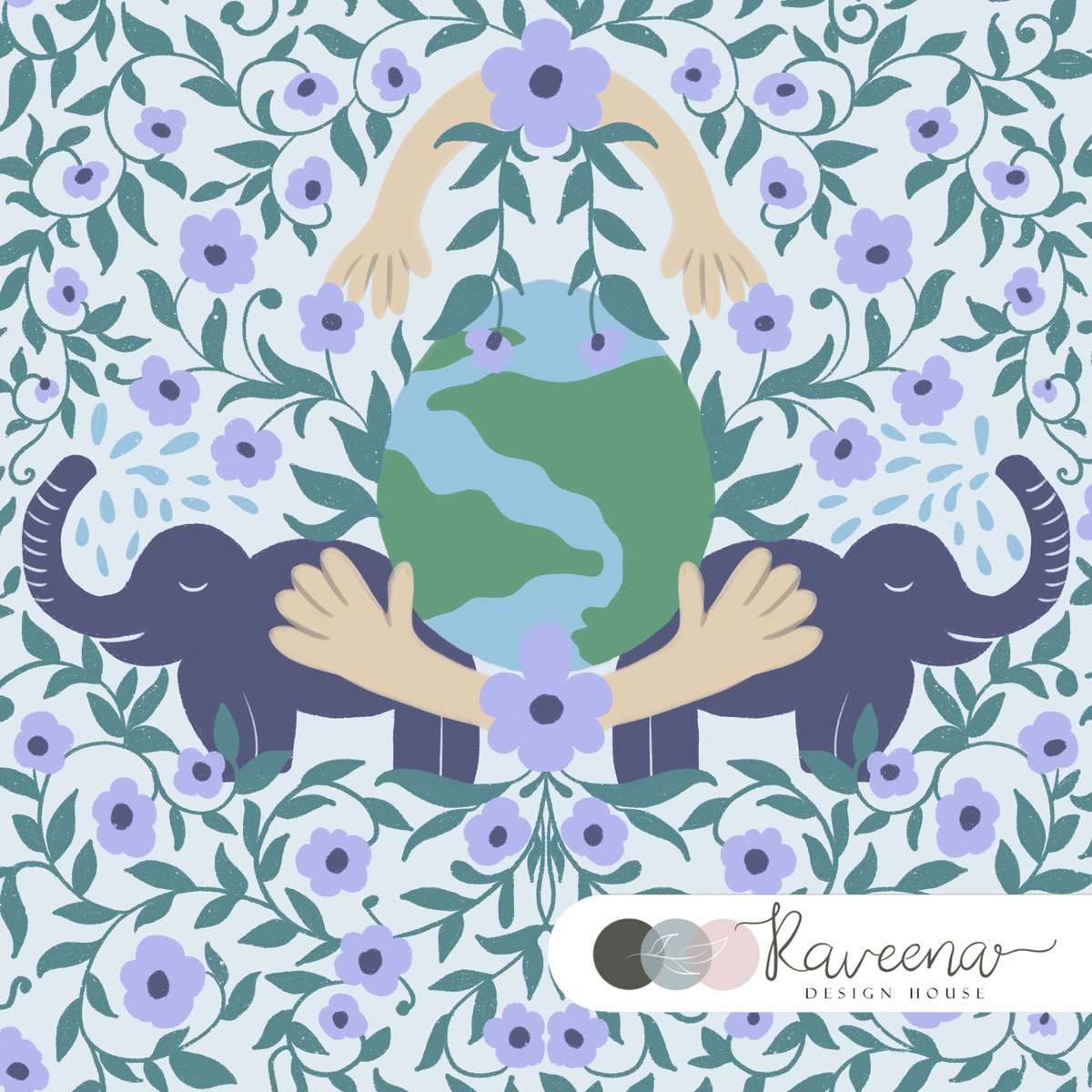 #protectenvironment #protectearth #saveearth #environmentday #earthday #repeatpattern #printdesign #spoonflower