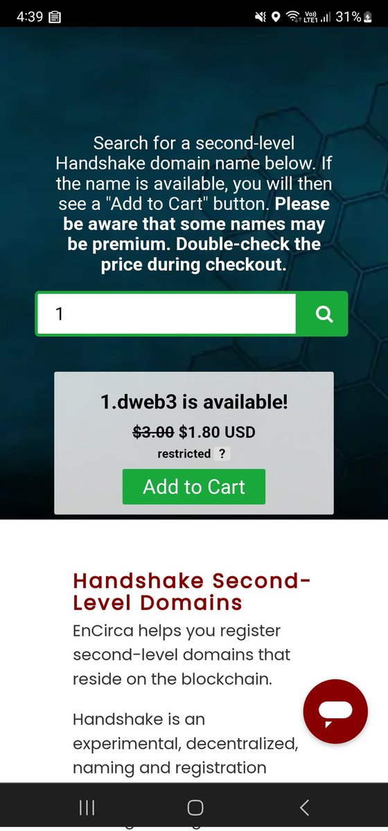 dweb3_tld's tweet image. Grab a domain on @EnCirca

1.dweb3   😎.dweb3   elon.dweb3

Only $1.80 USD

encirca.com/handshake-dweb…

$hns 
#handshake #dweb3 #domains
