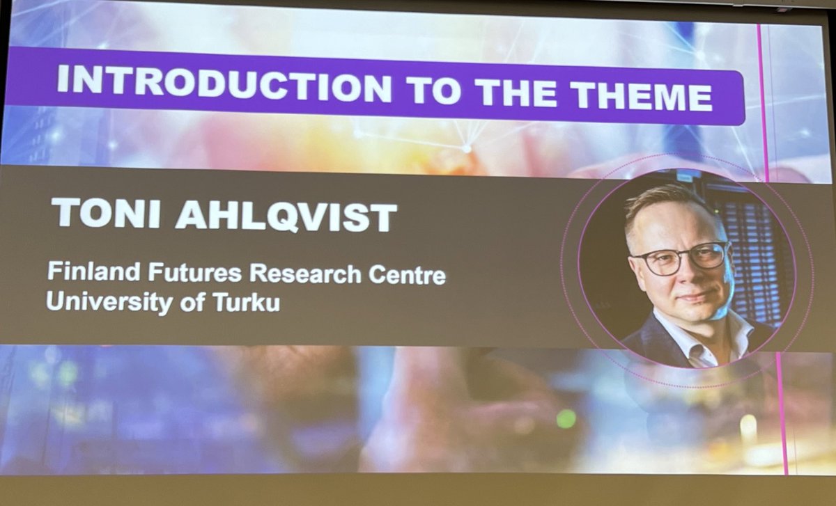 JaanaTapanainen's tweet image. Amazing two days ahead: Empowering Futures #futuresconference2023 @FFRC_Tutu @tvaffa Opening by @JuhaKaskinen, Introduction to the theme: Toni Ahlqvist
