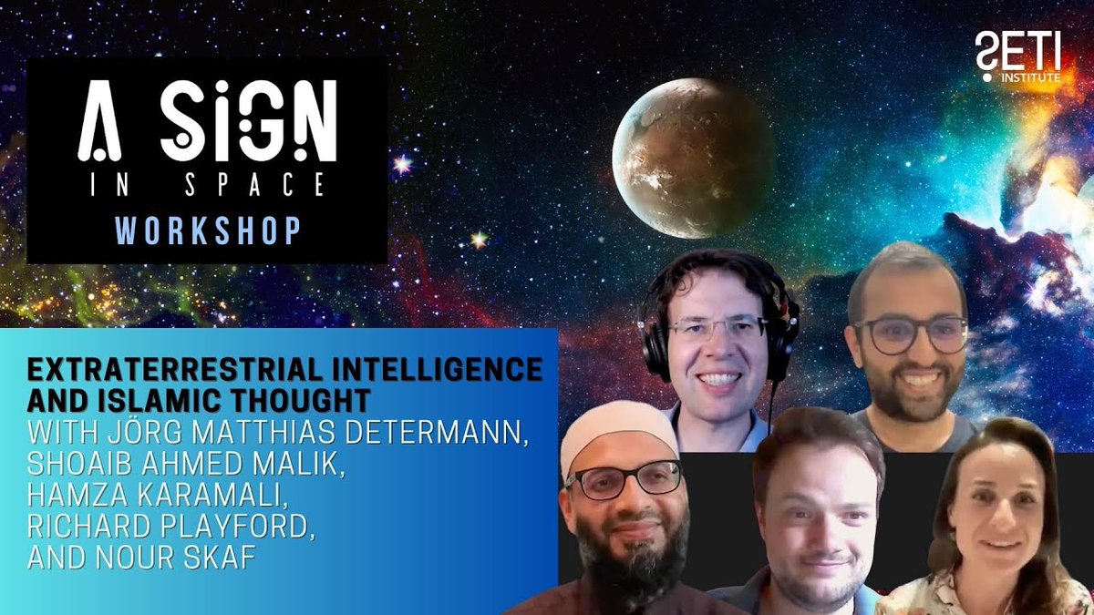 Thank you, merci and شکریہ to everyone who participated in the workshop on “Extraterrestrial Intelligence and Islamic Thought” via Zoom on June 7, 2023! Special thanks go to our expert speakers @DrShoaibAM, @hamzakaramali, @ThePhilosoCave   and @Nour_Skaf! youtube.com/watch?v=tx5vZK…