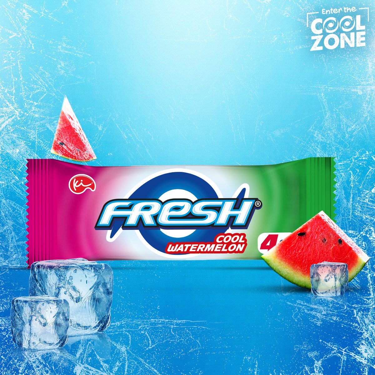 That feeling when you have your first chew of Fresh Watermelon… #bliss. #EnterTheCoolZone #FreshChewingGum