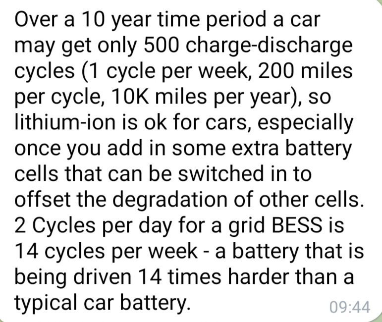 @HannoKlausmeier @nickhedley Countries need to stop approving limited 2 hour storage of lithium grid batteries when 8 hour storage that Vanadium Redox flow batteries offer should be the only choice with no degradation, no fire risk, easy to upscale recyclable♻️ and 25+ year lifespan
#VRFB the green ♻️option!