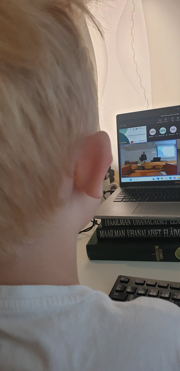 MariaHallfors's tweet photo. Following the #FinBIF #FIRI2021 consortium meeting from home today, together with an unregistered delegate suffering from a sore throat. Thankful for remote alternatives to connect, although would have rather been there @lajitieto @SYKEinfo #WorkLifeBalance #biodiversitydata https://t.co/b9R5lkdctg