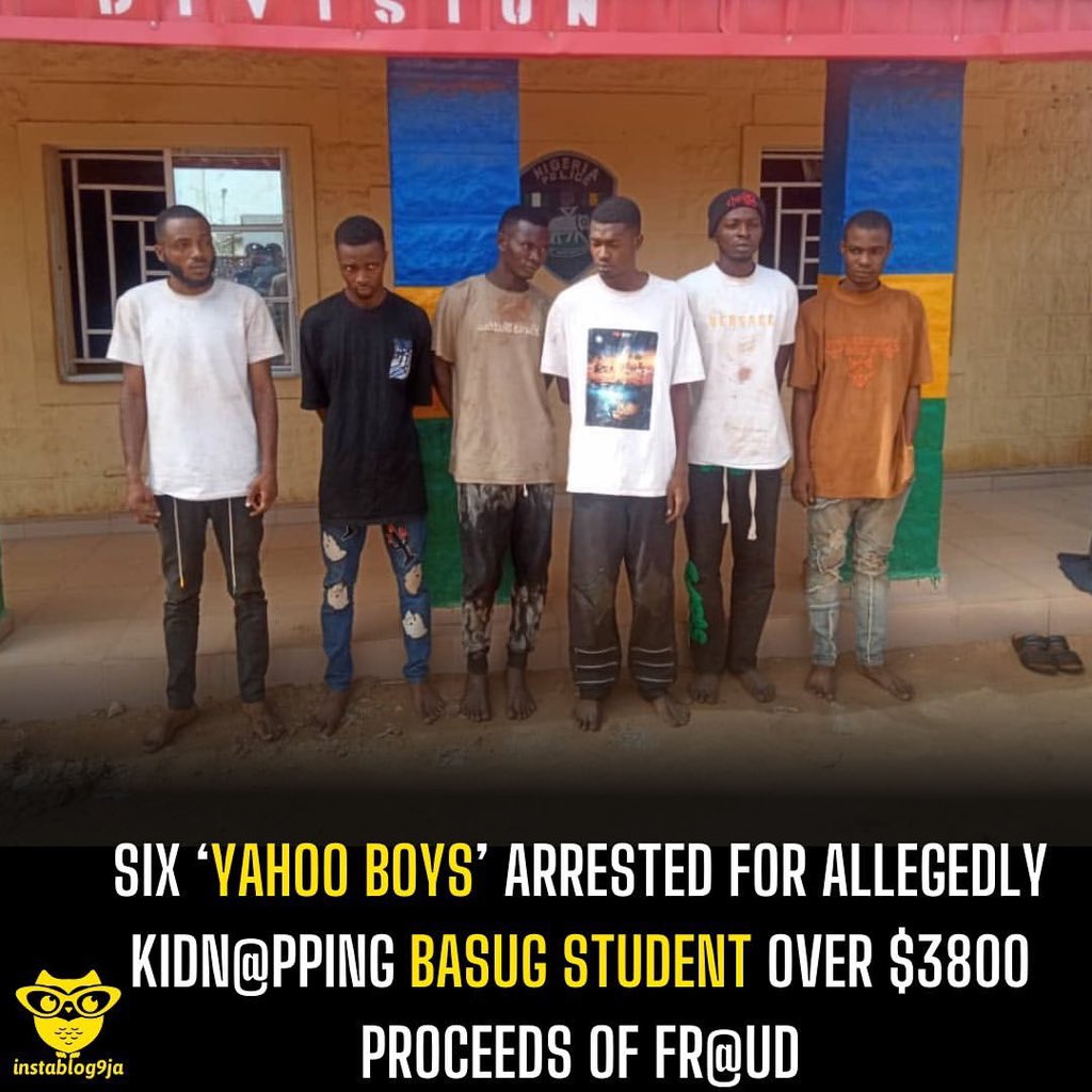 Six ‘yahoo boys’ arrested for allegedly kidn@pping BASUG student over $3800 proceeds of fr@ud

The Bauchi State Police Command in collaboration with the Nigerian Army has nabbed six suspected internet fr@udsters for allegedly kidn@pping a 400-level student of the Bauchi State…