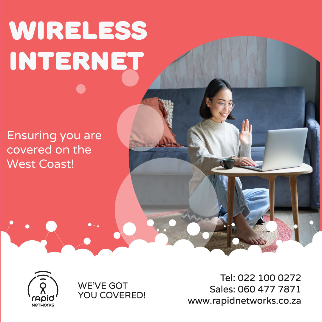 Rapid_Networks's tweet photo. Wireless Internet – Rapid Networks
NB: Rapid Networks Wireless Internet is only available in the following areas: Vredenburg, St Helena Bay, Saldanha, Jacobsbaai, Dwarskersbos, Langebaan, Langebaanweg and Velddrif.
https://t.co/54mlyXP0ae
#RapidNetworks https://t.co/ttmYvCoVrV