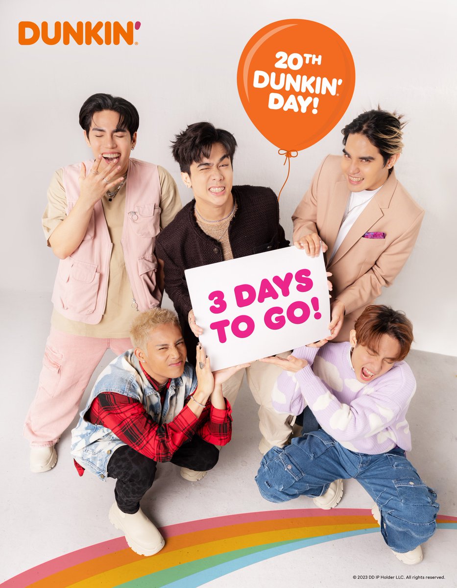 3 Days to go ’til you get your hands on the FREE classic donut from 2-3pm on June 17! #20thDunkinPHDay #DunkinPH 😍️🥳️️