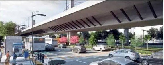 WEH Elevated Corridor, 15.3 K.M long, 6 lane elevated freeway with 4 cable stay Bridge, exit entry ramps connecting 6 locality along the Western Express Highway at MUMBAI. Most FOB will be untouched. Promoter: MCGM. Investment: 5,500 crore. Status: Approved. Completion: 2029.