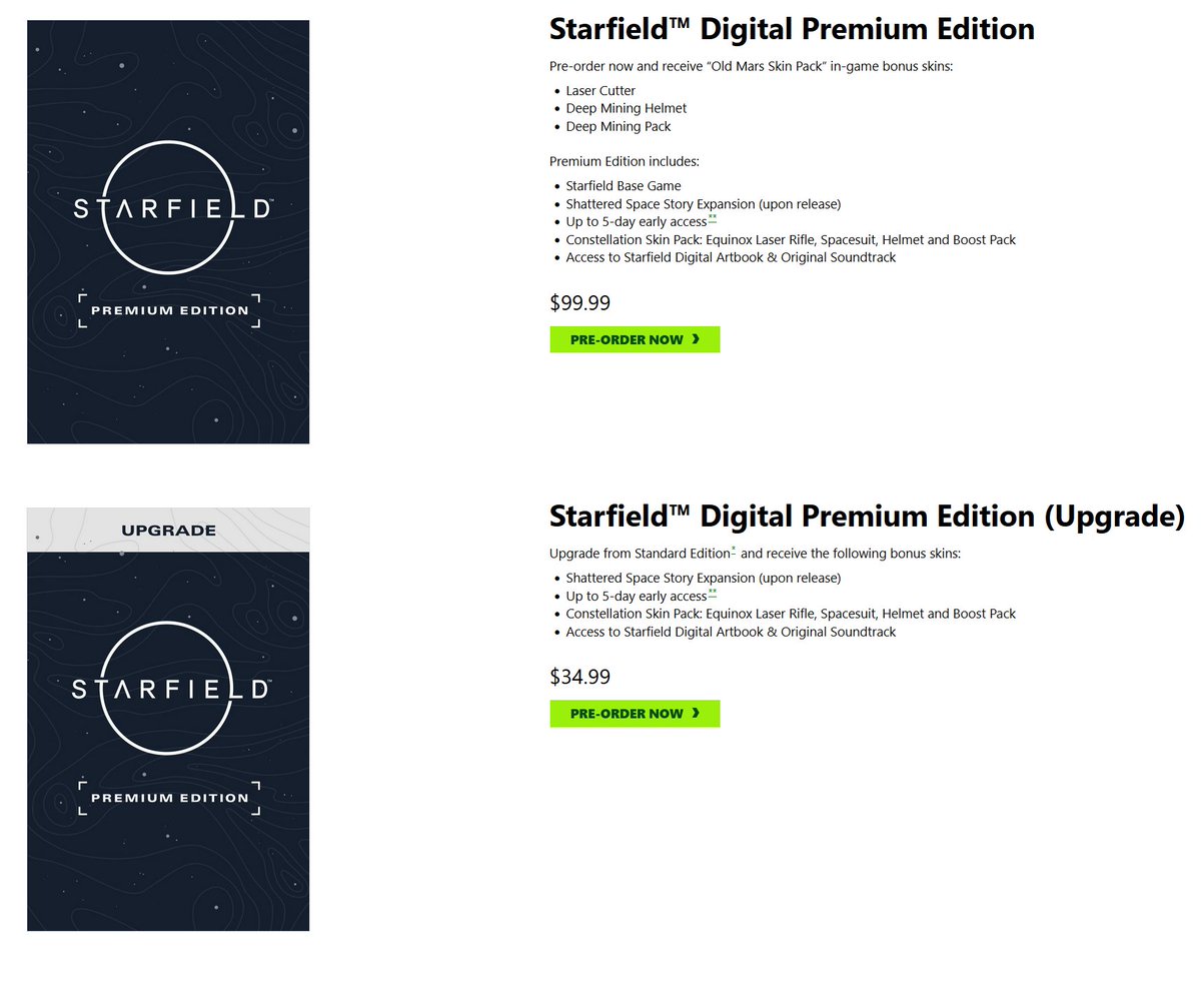 🚀 Excited about Bethesda's sci-fi adventure, Starfield? 🌌✨

⏰ Early access: With an active Game Pass subscription and the Premium Upgrade, you can dive into the game five days early on a budget. 🎁🌟

#starfield #EarlyAccess #CountdownBegins #gamepass #pcgaming