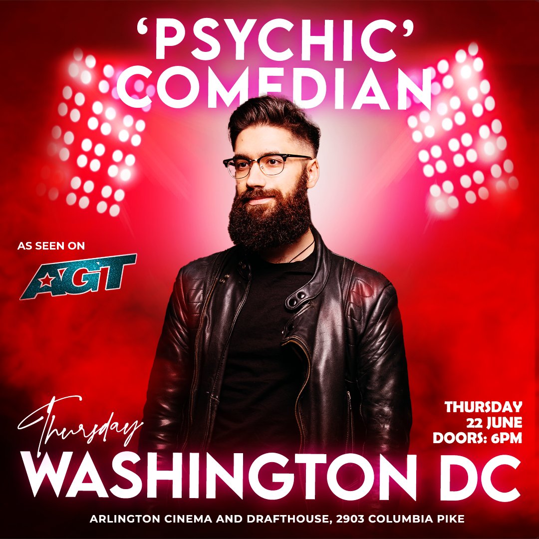 Peter Antoniou (@isyourmindsafe) on Twitter photo ARLINGTON, VA:
You've seen me on #AGT, now experience it in person!
I'm coming to <a href="/cinemadraft/">Arlington Drafthouse</a> to read minds, and tell jokes and fortunes live on stage NEXT WEEK (June 22nd)
Get your tickets now:
arlingtondrafthouse.com/shows/215694 ARLINGTON, VA:
You've seen me on #AGT, now experience it in person!
I'm coming to <a href="/cinemadraft/">Arlington Drafthouse</a> to read minds, and tell jokes and fortunes live on stage NEXT WEEK (June 22nd)
Get your tickets now:
arlingtondrafthouse.com/shows/215694