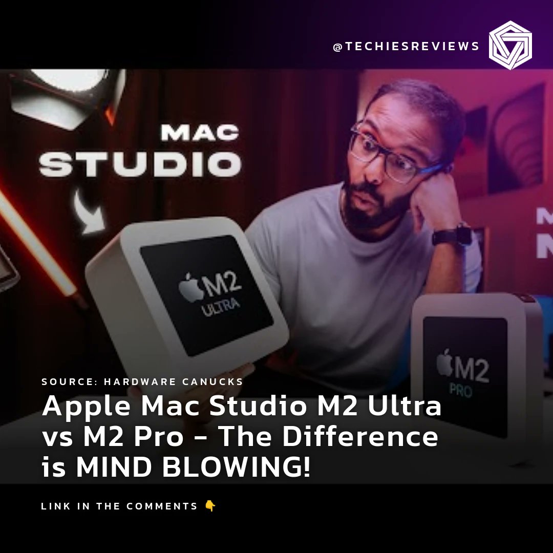 Hey techies, Hardware Canucks compares Apple's M2 Ultra & M2 Pro Mac Studio! 🤯 Which would you pick? #AppleMacStudio #M2Ultra #M2Pro