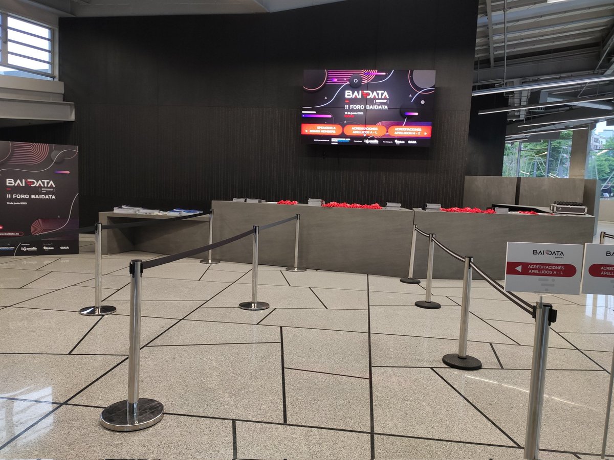 🙌 Ya está todo listo para celebrar el ll #FOROBAIDATA

⌚Las acreditaciones comienzan a las 9:30 ¡No te quedes sin la tuya!

 Toda la agenda disponible aquí ➡️ baidata.eu/ii-foro-baidata

¡Os esperamos!
