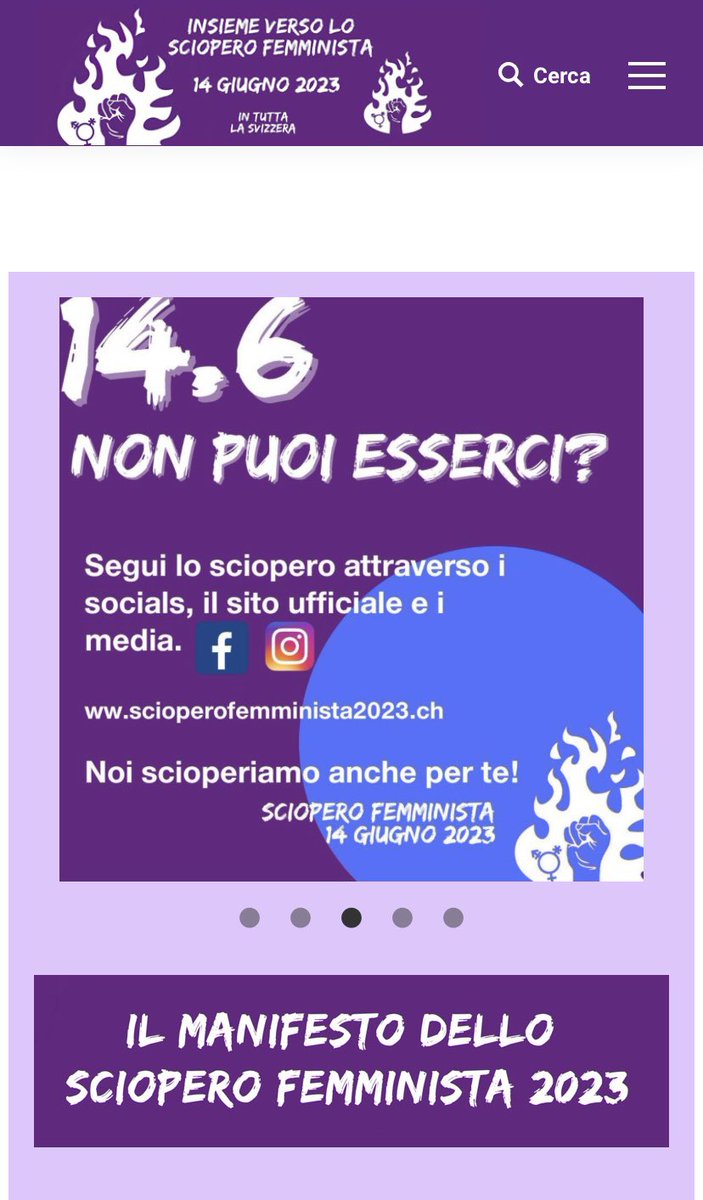 nonnamatta1's tweet image. #14giugno2023 

Tutte e Tutti allo 
#Scioperofemminista in Svizzera 💜

In circa 50 località si svolgeranno manifestazioni a favore dell’uguaglianza. 
Scioperiamo anche per te! 
Seguici sui social, attraverso i siti ufficiali e i media. scioperofemminista2023.ch
