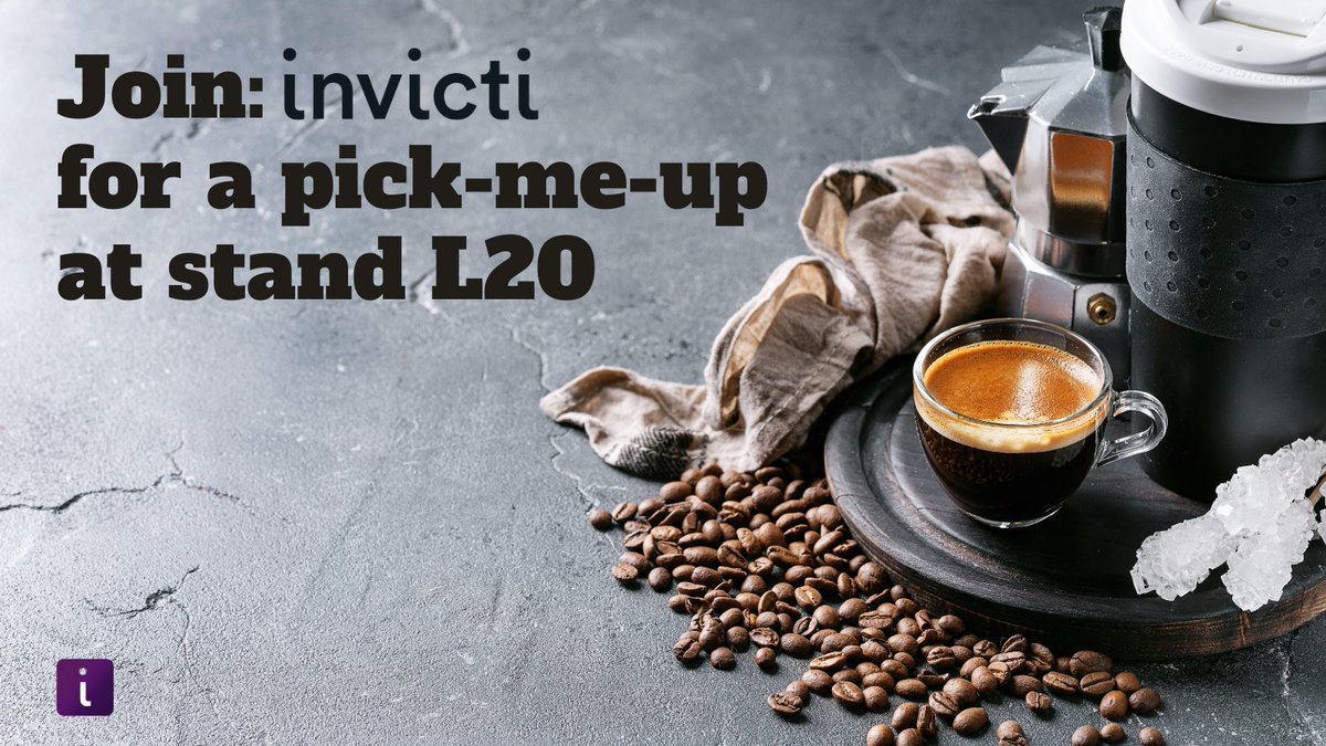 Infosecurity's tweet image. Headed to #InfoSec2023? Stop by stand L20 to try @InvictiSecurity’s zero-noise espresso machine. Their team will be there providing insights into how you can achieve #AppSec with zero noise, too — get those #DAST questions ready!