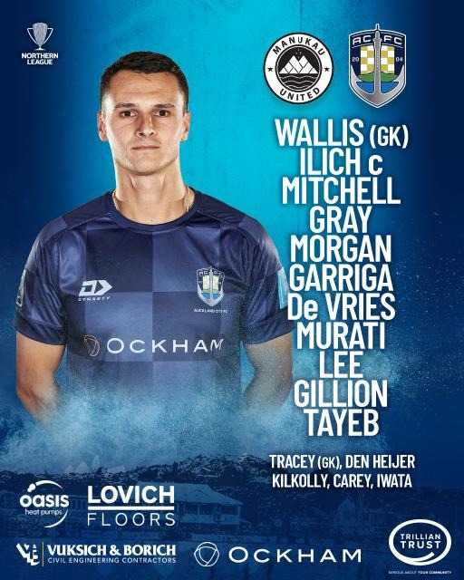 AucklandCity_FC's tweet photo. STARTING XI - Here is how Albert Riera names his #NavyBlues team for tonight's Northern League clash with @ManukauUtdFC Kick off at Mangere Centre Park is 7:30pm. 

#MUvAC #NZNationalLeague #StrengthInUnity #NavyBlues https://t.co/tEimT4ofvZ